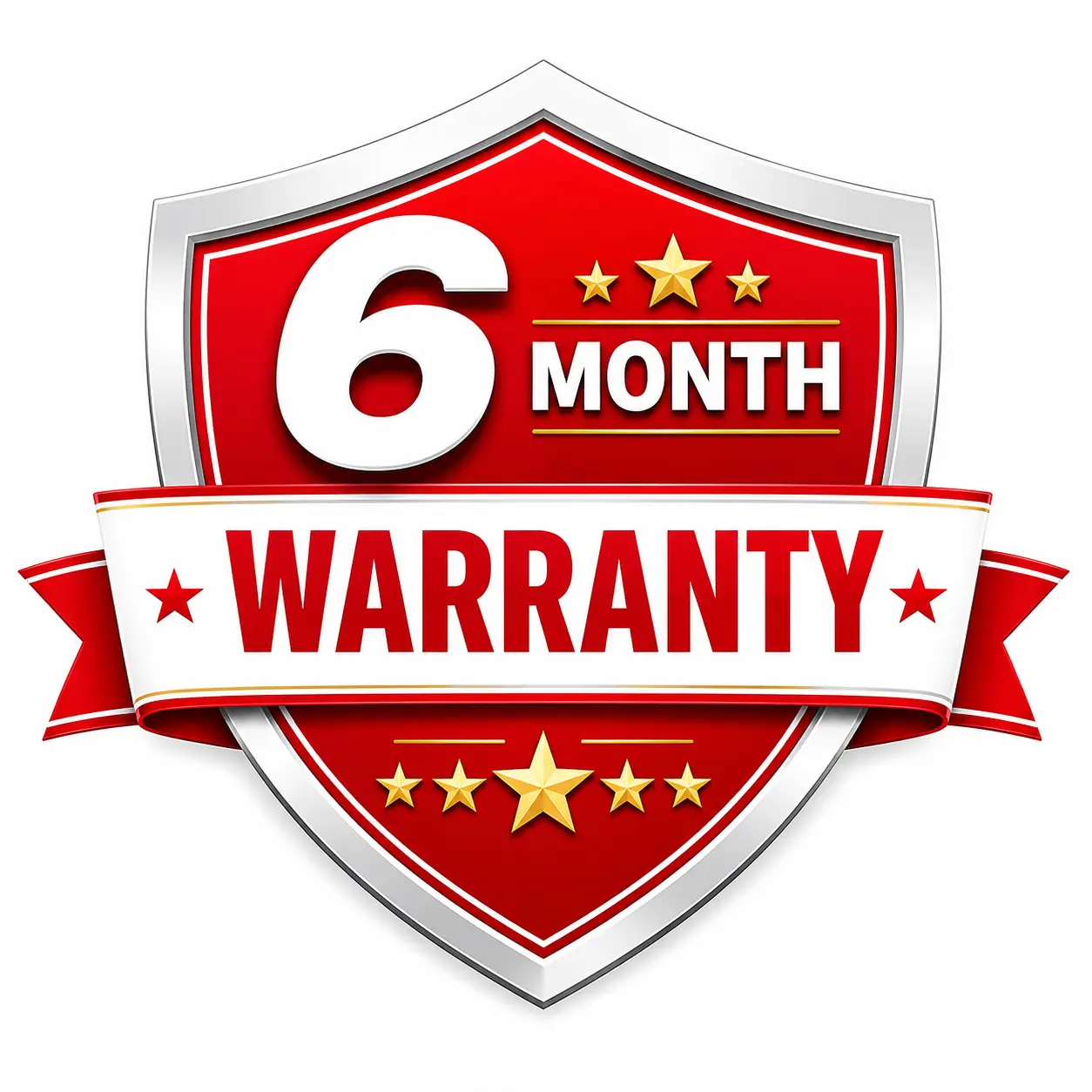 FREE 6-Month Warranty